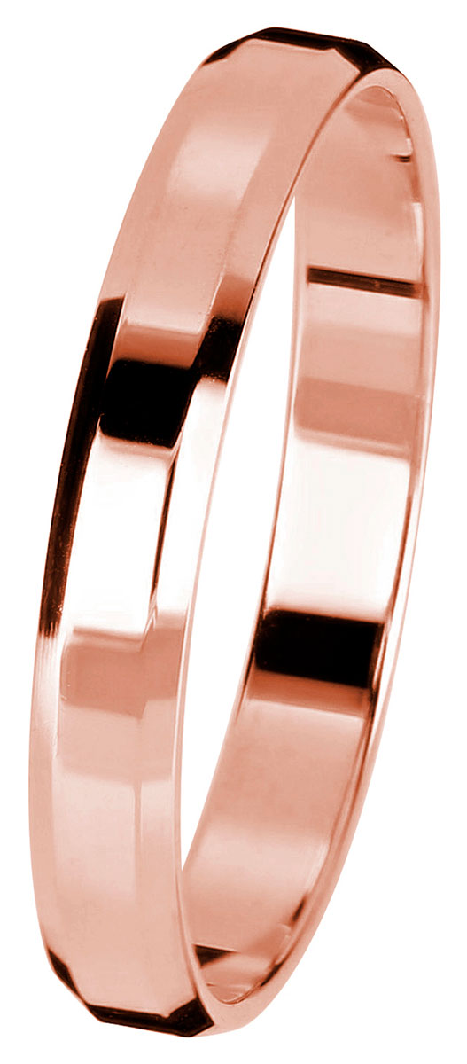 Kohinoor rött guld förlovningsring 3 mm 003-613P