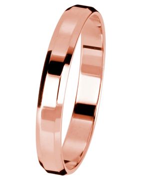 Kohinoor rött guld förlovningsring 3 mm 003-613P