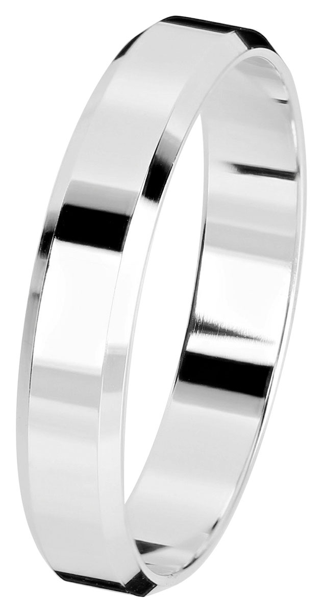 Kohinoor vitt guld förlovningsring 4 mm 003-614V