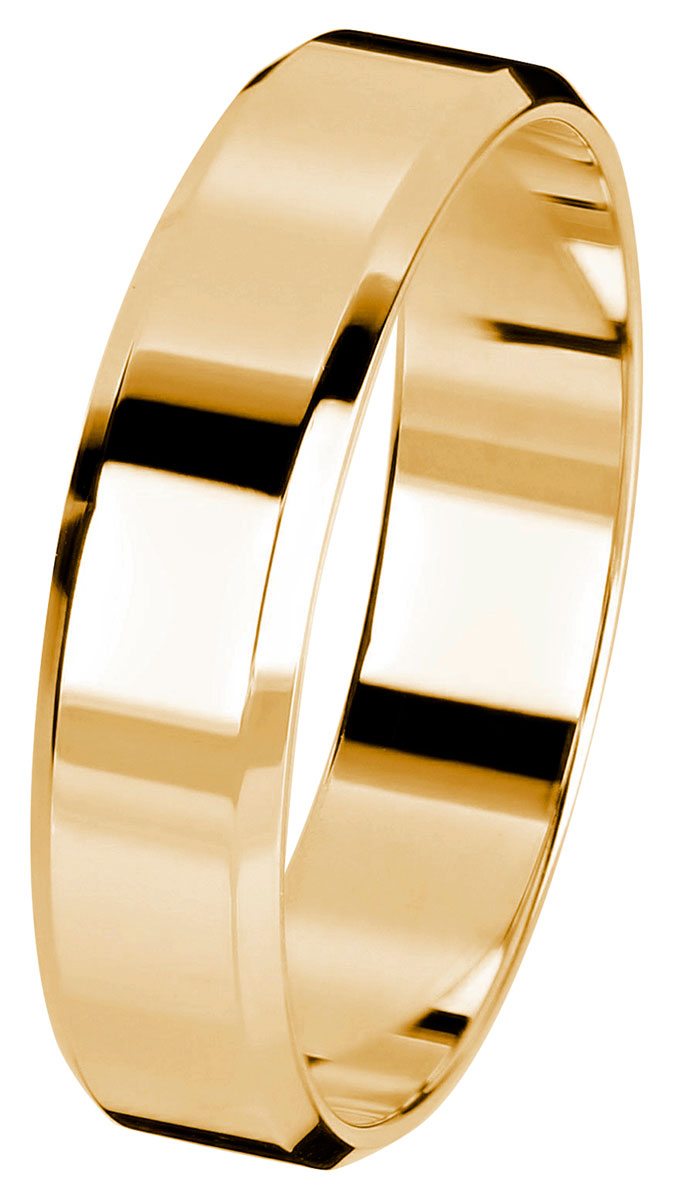 Kohinoor gult guld förlovningsring 5 mm 003-615