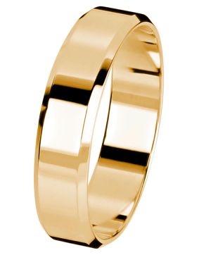 Kohinoor gult guld förlovningsring 5 mm 003-615