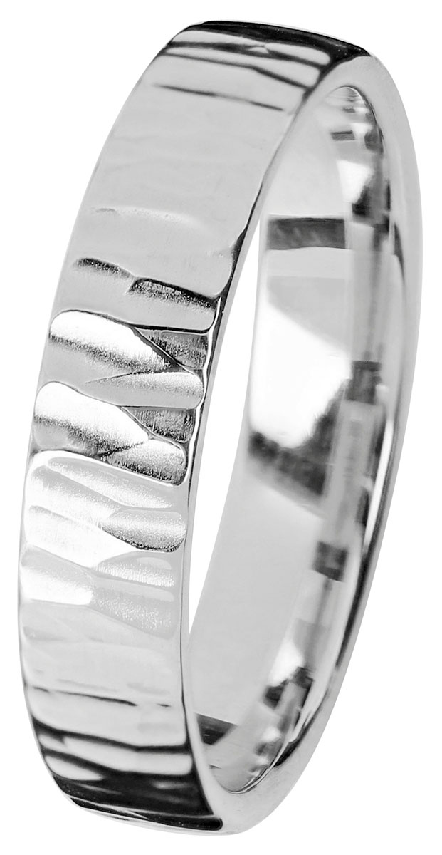 Kohinoor Duetto Gold Wood 5 mm vitguld ring 003-804V