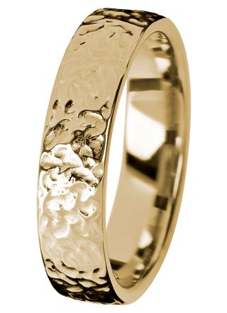 Kohinoor Duetto Gold Frost 5 mm guldring 003-806