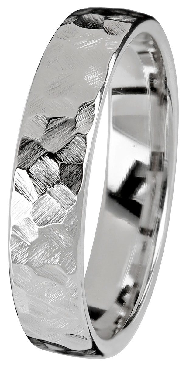 Kohinoor Duetto Gold Rock 5 mm vitguld ring 003-807V