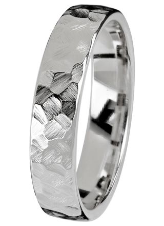Kohinoor Duetto Gold Rock 5 mm vitguld ring 003-807V