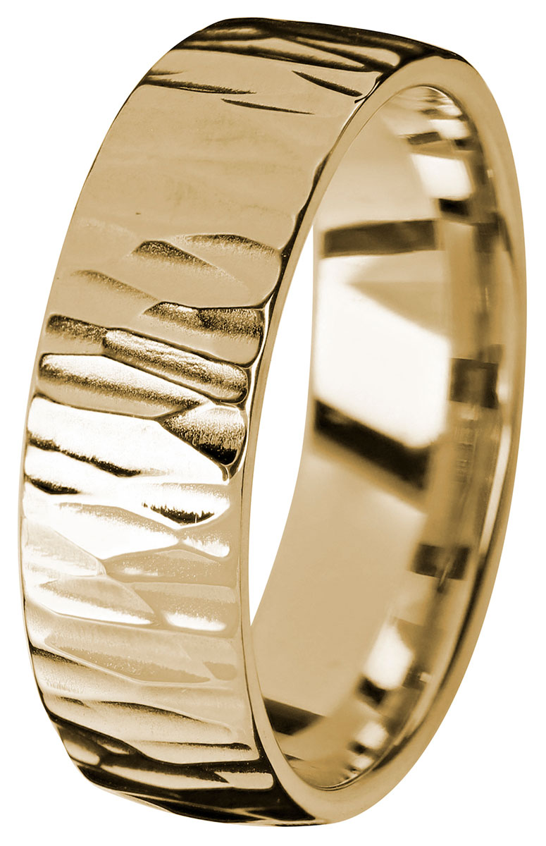 Kohinoor Duetto Gold Wood 7 mm guldring 003-814
