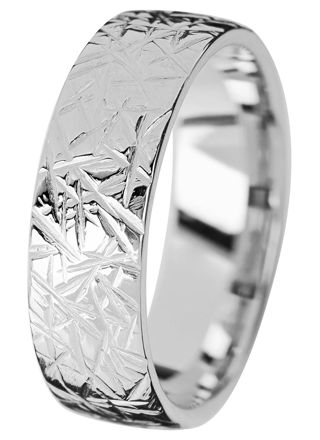 Kohinoor Duetto Gold Ice 7 mm vitguld ring 003-815V