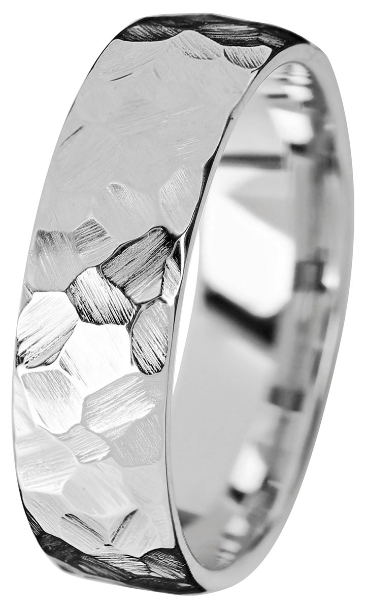 Kohinoor Duetto Gold Rock 7 mm vitguld ring 003-817V