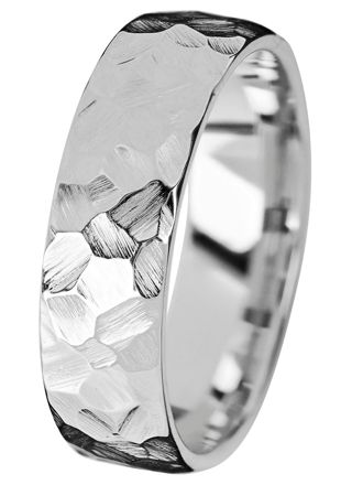 Kohinoor Duetto Gold Rock 7 mm vitguld ring 003-817V