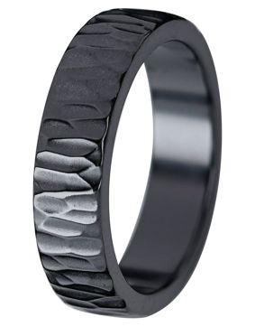 Kohinoor Duetto Black Wood 5 mm zirconiumring 006-804