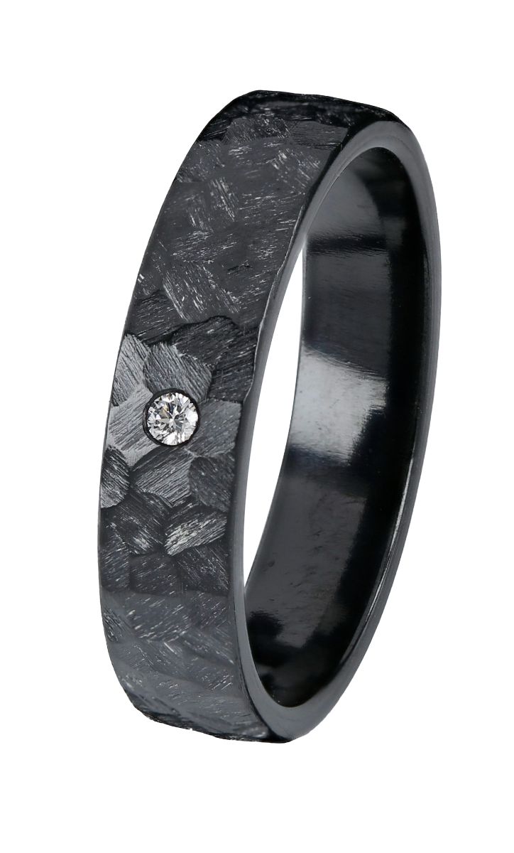 Kohinoor Duetto Black 0,05 ct zirconium-diamantring 006-807-02