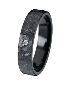 Kohinoor Duetto Black 0,05 ct zirconium-diamantring 006-807-02