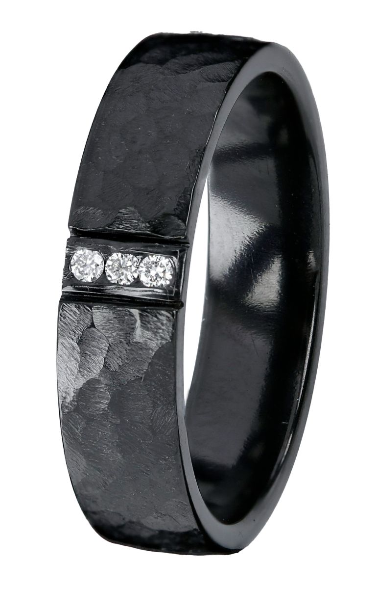 Kohinoor Duetto Black 0,03 ct zirconium-diamantring 006-807-03