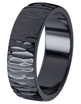 Kohinoor Duetto Black Wood 7 mm zirconiumring 006-814