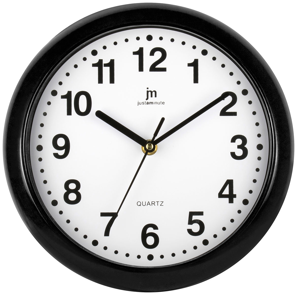 Justaminute väggklocka svart 00710N