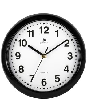 Justaminute väggklocka svart 00710N