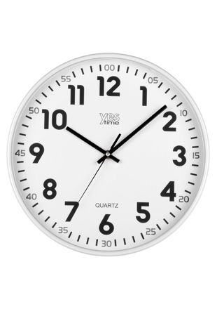 Justaminute väggklocka vit 00720YB