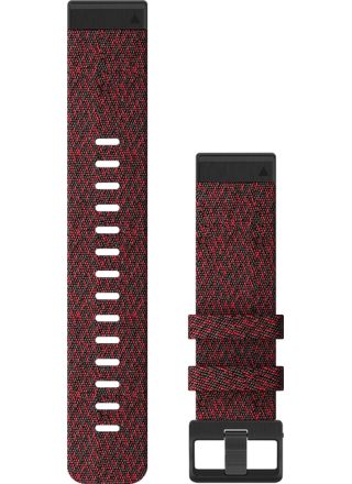 Garmin Quickfit 22mm röd nylonarmband 010-12863-06