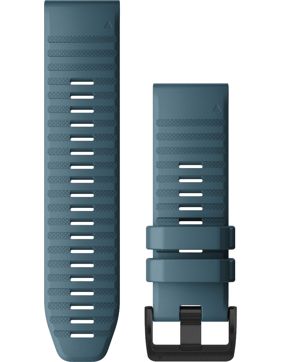 Garmin Quickfit 26mm gråblå silikonarmband 010-12864-03