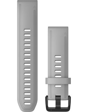 Garmin Quickfit 20mm pudergrå silikonarmband 010-12866-00