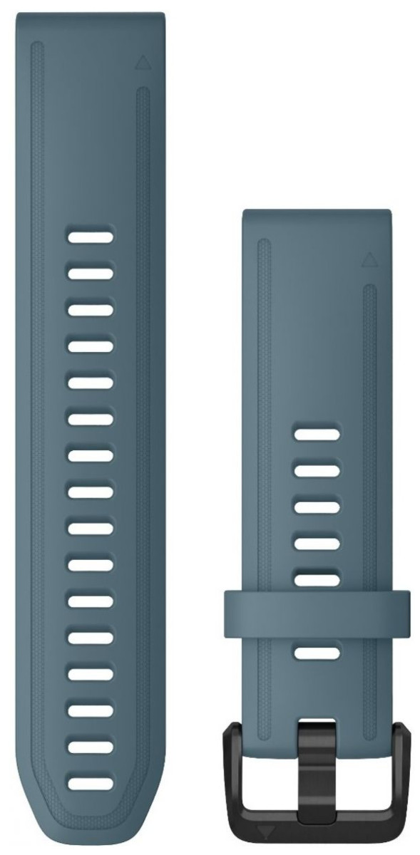 Garmin Quickfit 20mm gråblå silikonarmband 010-12870-00