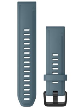Garmin Quickfit 20mm gråblå silikonarmband 010-12870-00