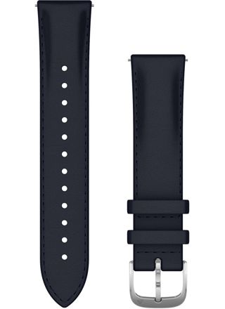 Garmin Vivomove Luxe marinblått Quick release läderarmband 20mm 010-12924-20