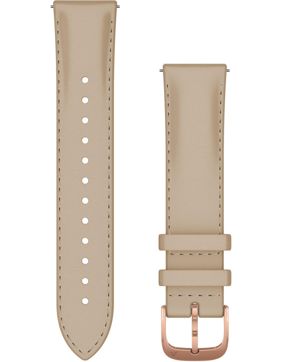 Garmin sandfärgat Quick release läderarmband 20mm 010-12924-21