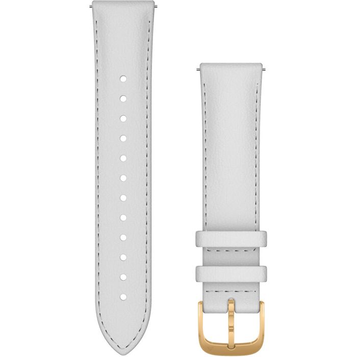Garmin vit Quick release läderarmband 20mm 010-12924-28 main product photo