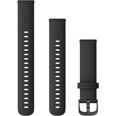 Garmin svart Quick release silikonarmband 18mm 010-12932-01