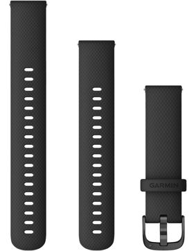 Garmin svart Quick release silikonarmband 18mm 010-12932-01