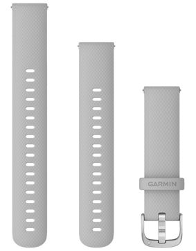 Garmin Quick Release silikonarmband ljusgrå 18 mm 010-12932-0C
