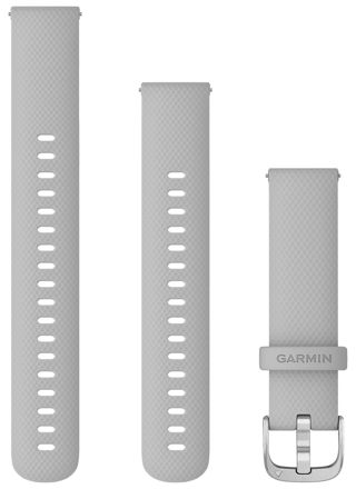 Garmin Quick Release silikonarmband ljusgrå 18 mm 010-12932-0C