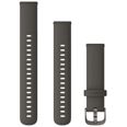 Garmin Quick Release silikonarmband mörkgrå 18 mm 010-12932-0E