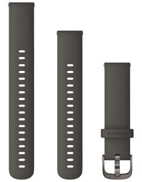 Garmin Quick Release silikonarmband mörkgrå 18 mm 010-12932-0E