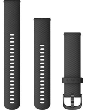 Garmin Venu svart Quick release silikonarmband 20mm 010-12932-11