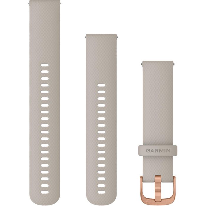 Garmin sandfärgat Quick release silikonarmband 20mm 010-12932-12 main product photo