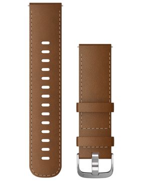 Garmin Quick Release läderarmband brun 22 mm 010-12932-24