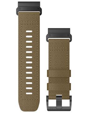 Garmin QuickFit 26 mm ljusbrun nylonarmband 010-13010-11