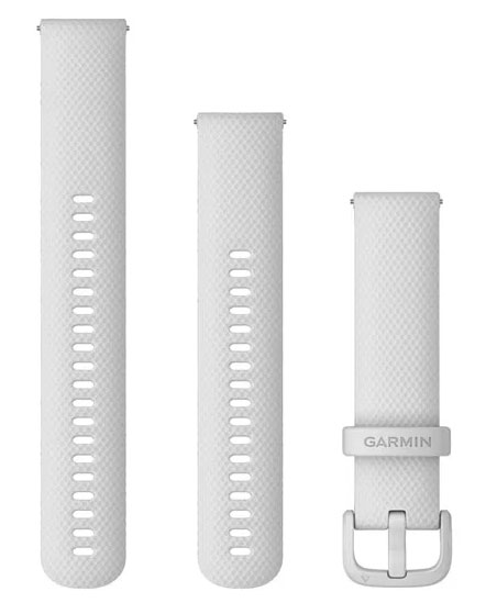 Garmin Quick Release silikonarmband White 20 mm 010-13021-01