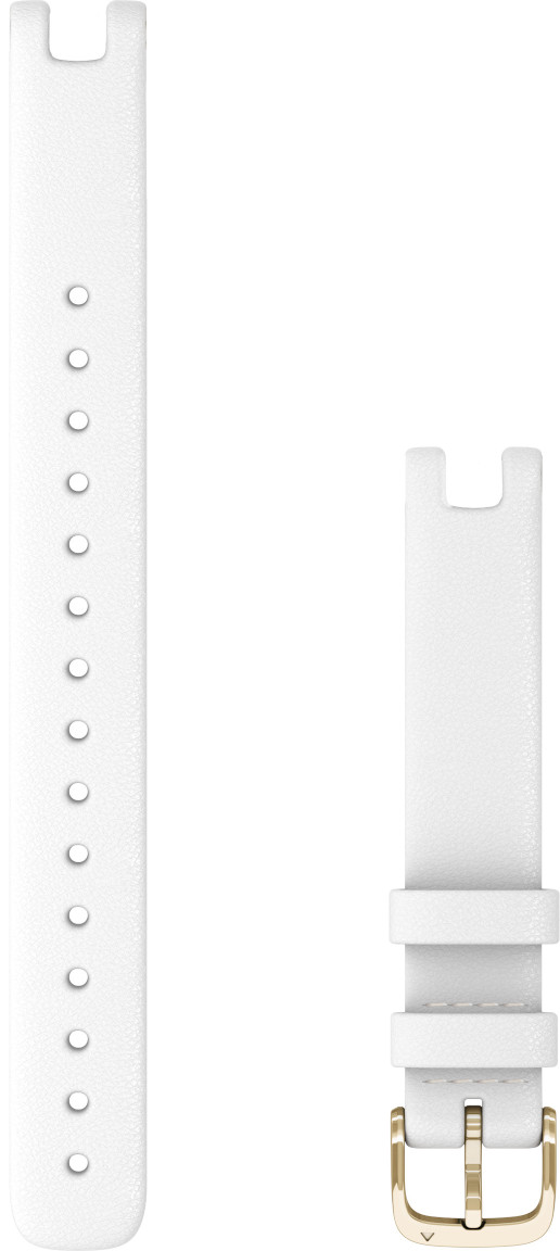 Garmin Lily lång vit läderarmband 010-13068-A6