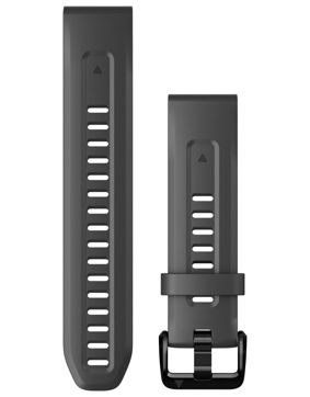 Garmin Quickfit 20 mm Graphite Silicone Strap 010-13102-01