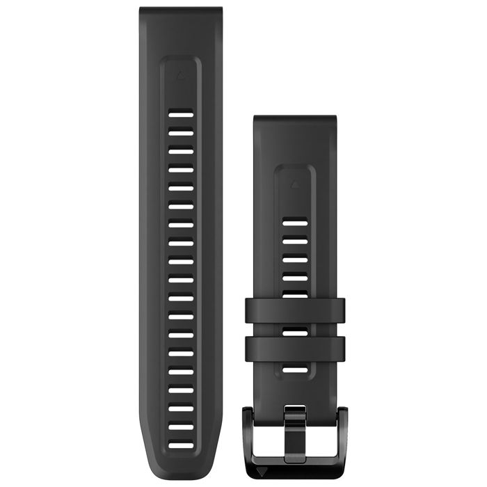 Garmin Quickfit 22 mm Black Silicone Strap 010-13111-00 main product photo