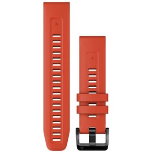 Garmin Quickfit 22 mm Flame Red Silicone Strap 010-13111-04 main product photo