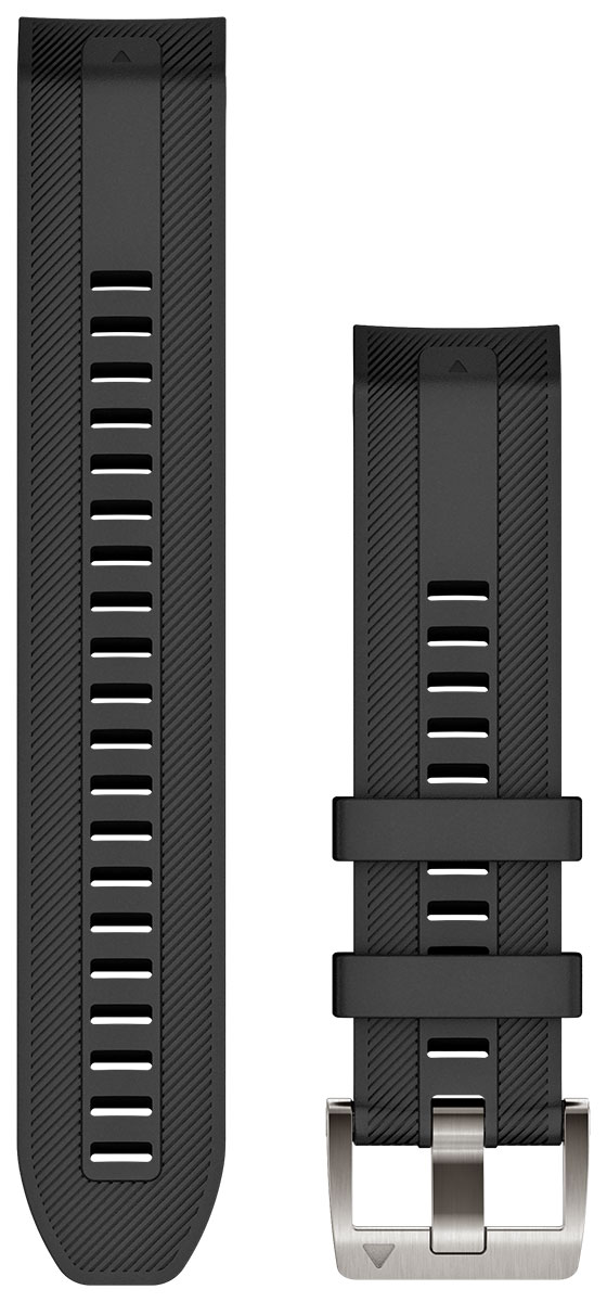 Garmin MARQ Quickfit 22 mm svart silikonarmband 010-13225-00