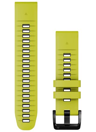 Garmin QuickFit 22 mm Electric Lime/Graphite silikonarmband 010-13280-03