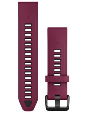 Garmin QuickFit 20 mm silikonarmband mörkröd 010-13391-04