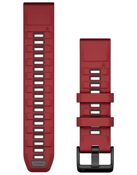 Garmin Quickfit 22 mm silikonarmband marsala röd 010-13392-06