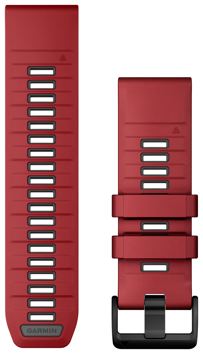 Garmin Quickfit 26 mm silikonarmband marsala röd 010-13393-06