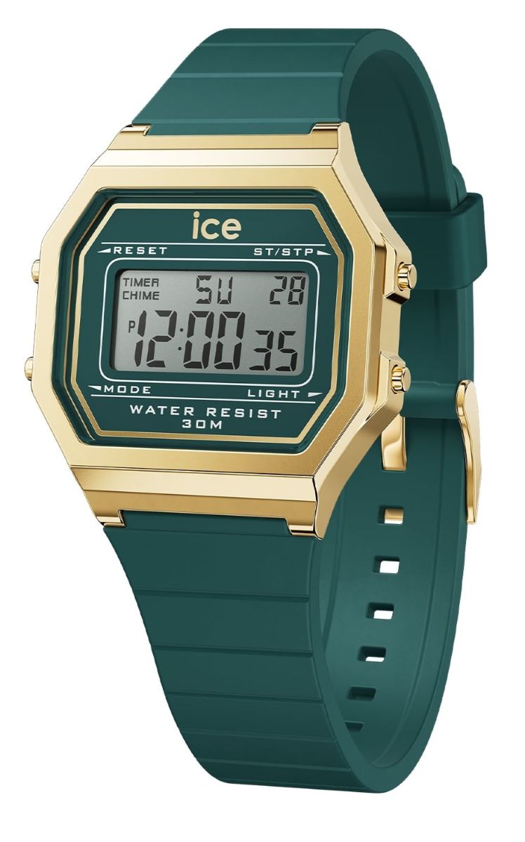 ICE digit retro Verdigris Small